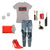 Aquarius birthday grey queen style with jeans and red heels, Zodiac clothing for her birthday outfit