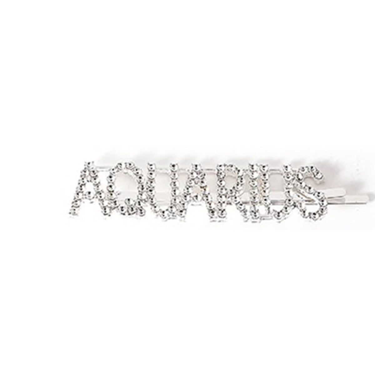 Aquarius Crystal Hair Clip zodiac jewelry for her birthday outfit