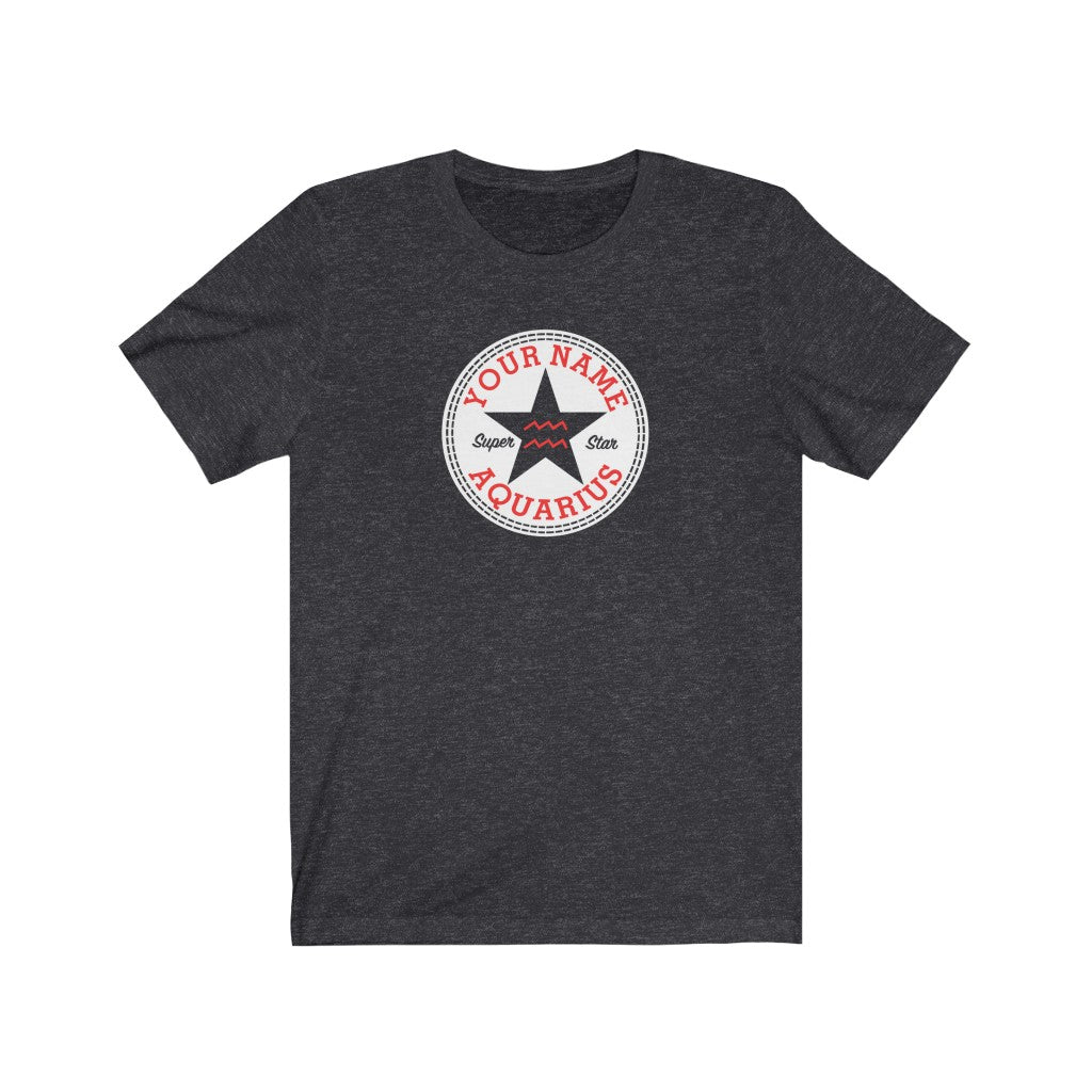 Aquarius Custom Star Shirt Zodiac Clothing for her Birthday