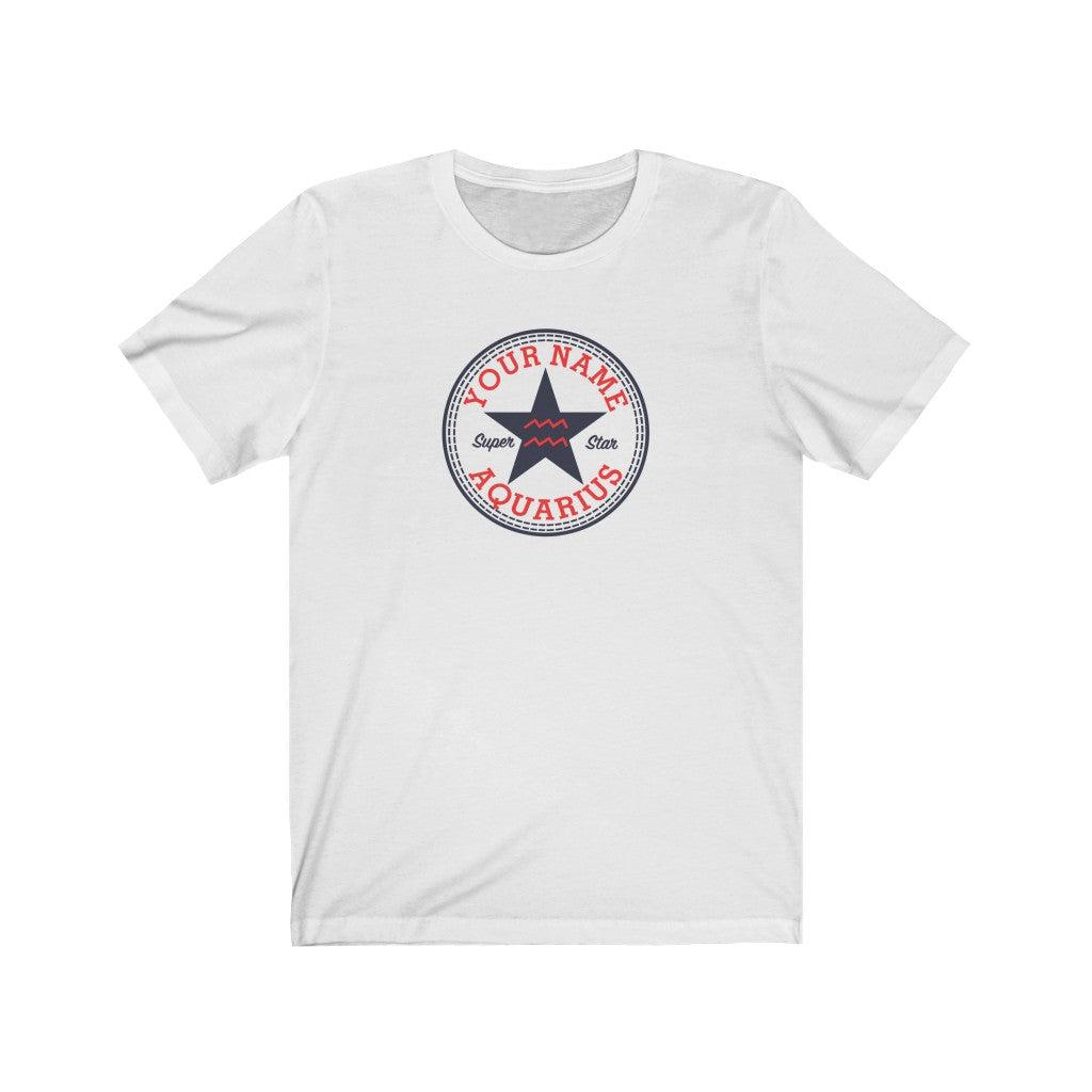 Aquarius Custom Star Shirt Zodiac Clothing for her Birthday