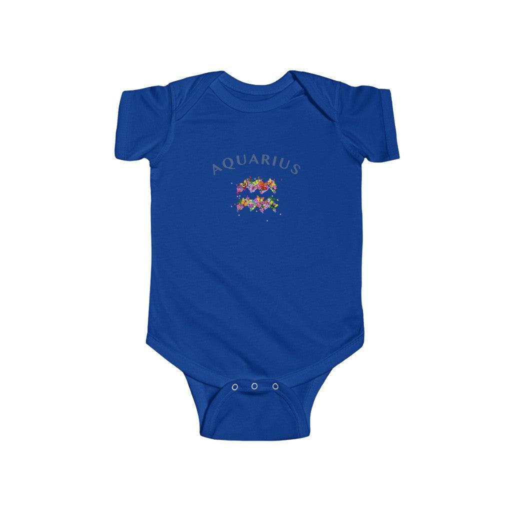 Aquarius Floral Baby Bodysuit