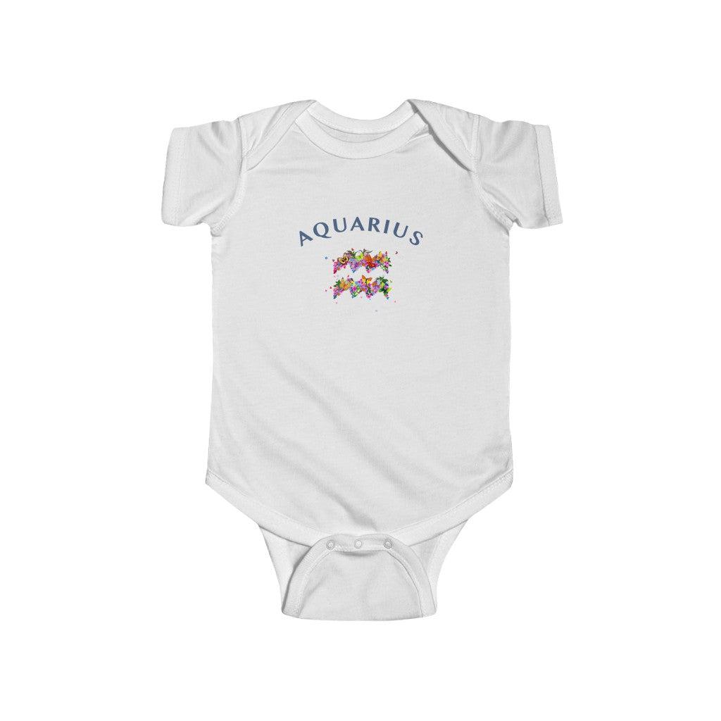 Aquarius Floral Baby Bodysuit