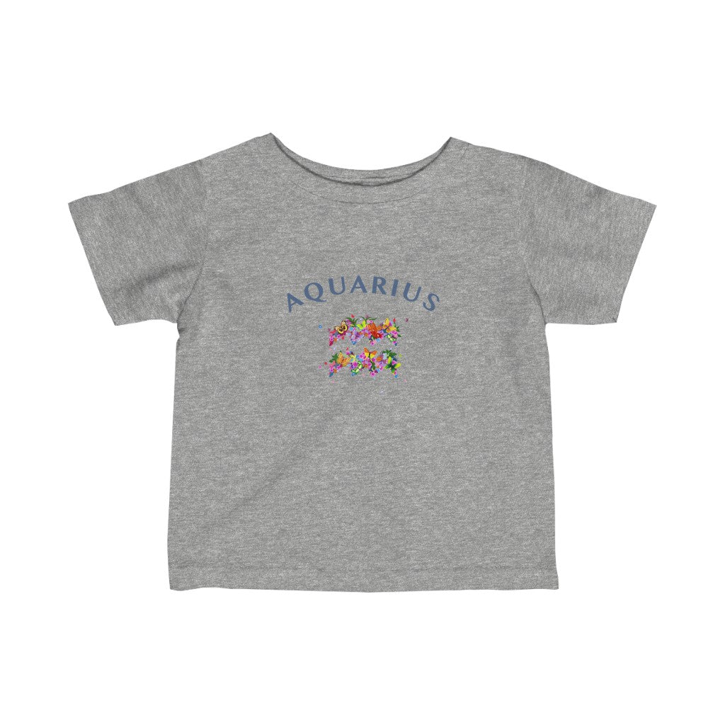 Aquarius Floral Baby Tee