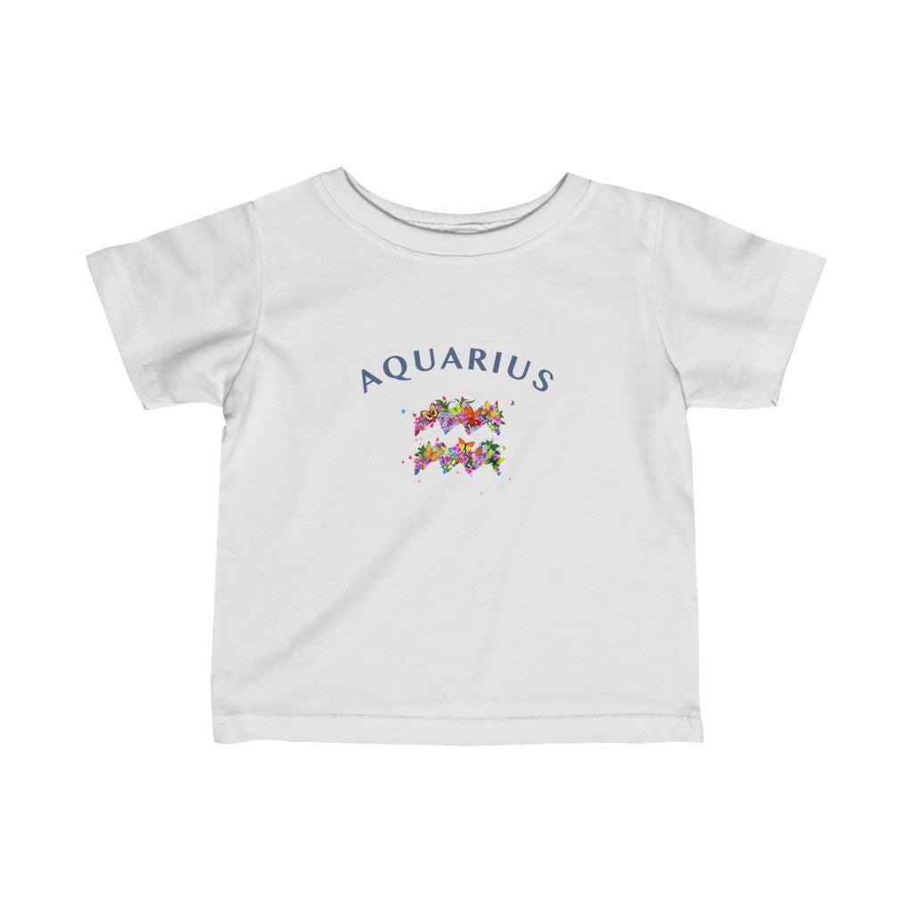 Aquarius Floral Baby Tee