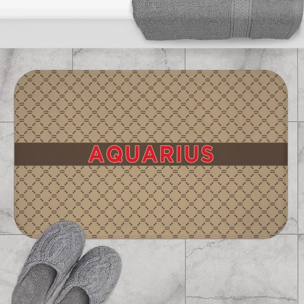 Aquarius G-Style Beige Bath Mat