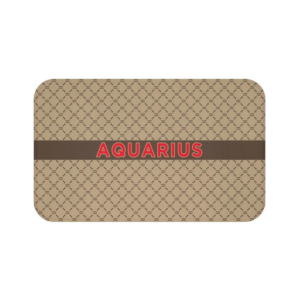 Aquarius G-Style Beige Bath Mat