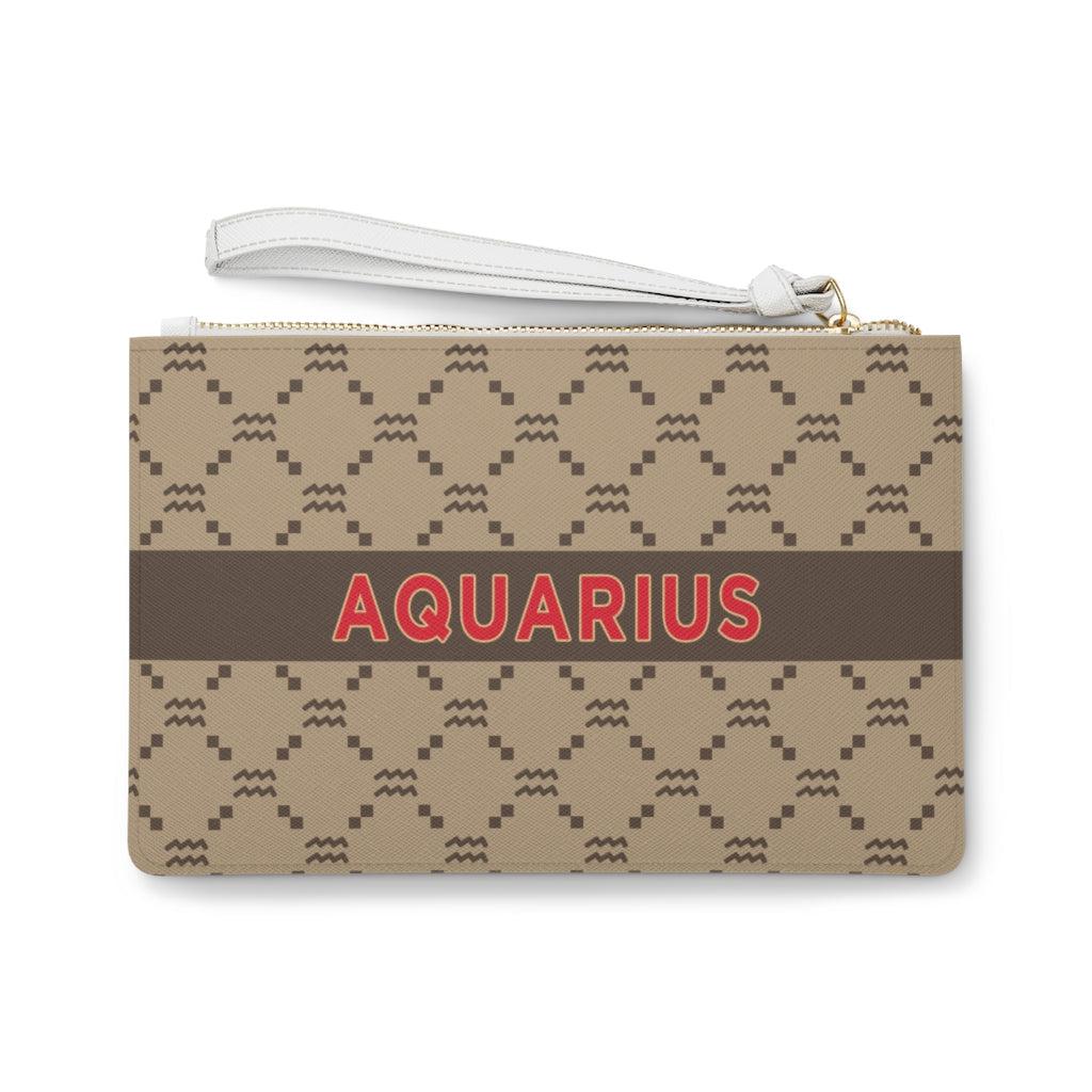 Aquarius G-Style Beige Clutch Bag