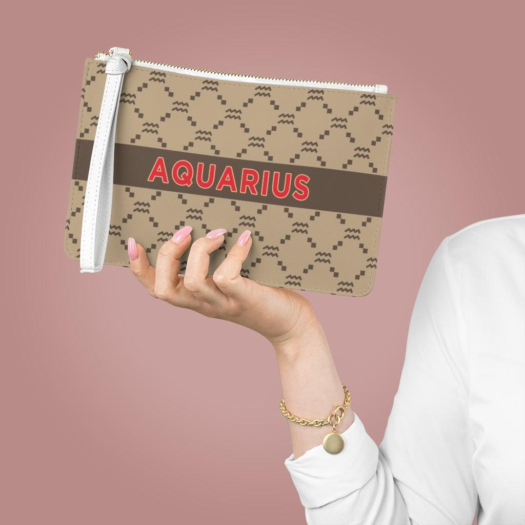 Aquarius G-Style Beige Clutch Bag