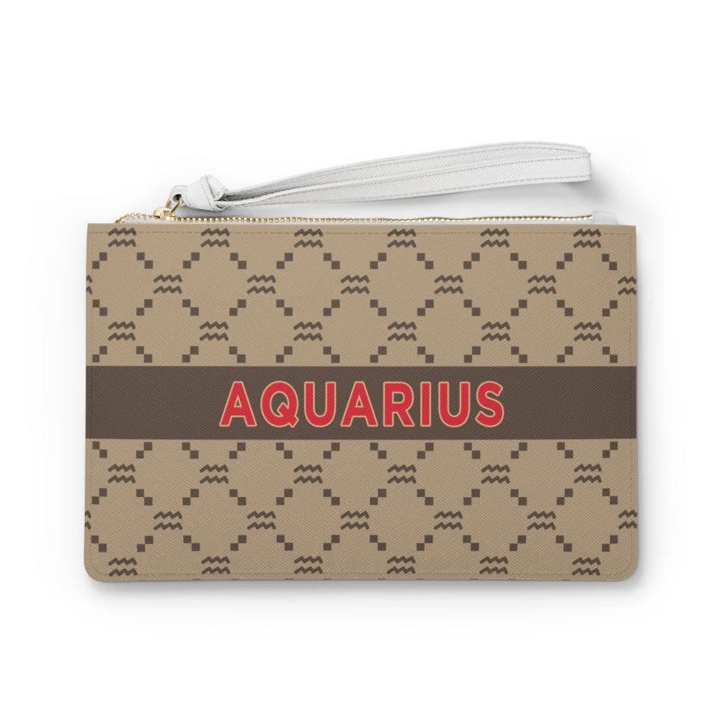 Aquarius G-Style Beige Clutch Bag