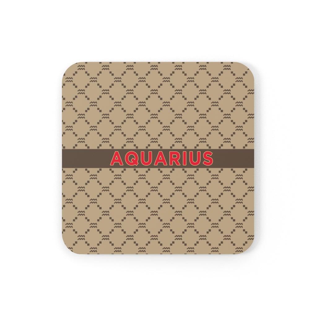 Aquarius G-Style Beige Cork Coaster