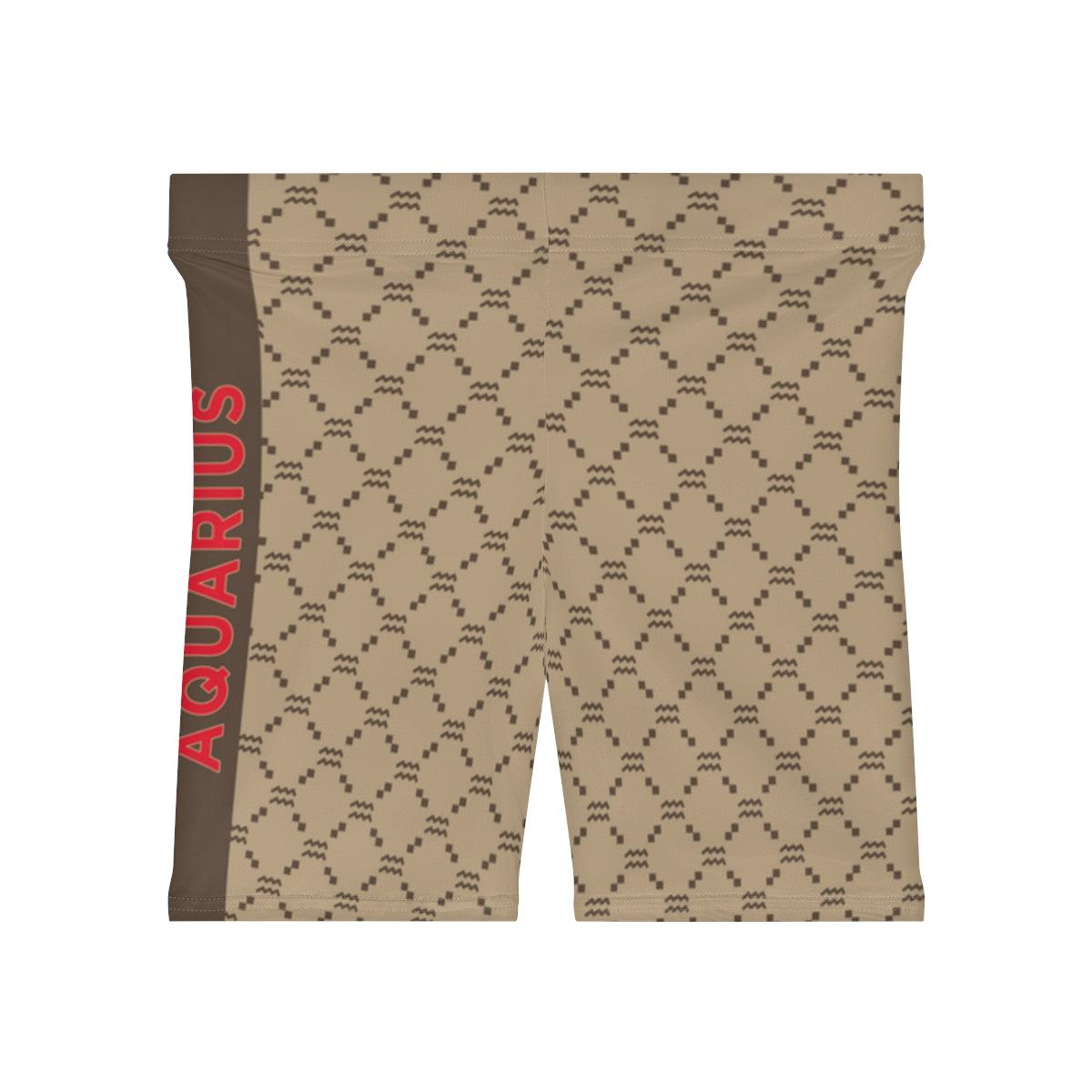 Aquarius G-Style Biker Shorts - Beige