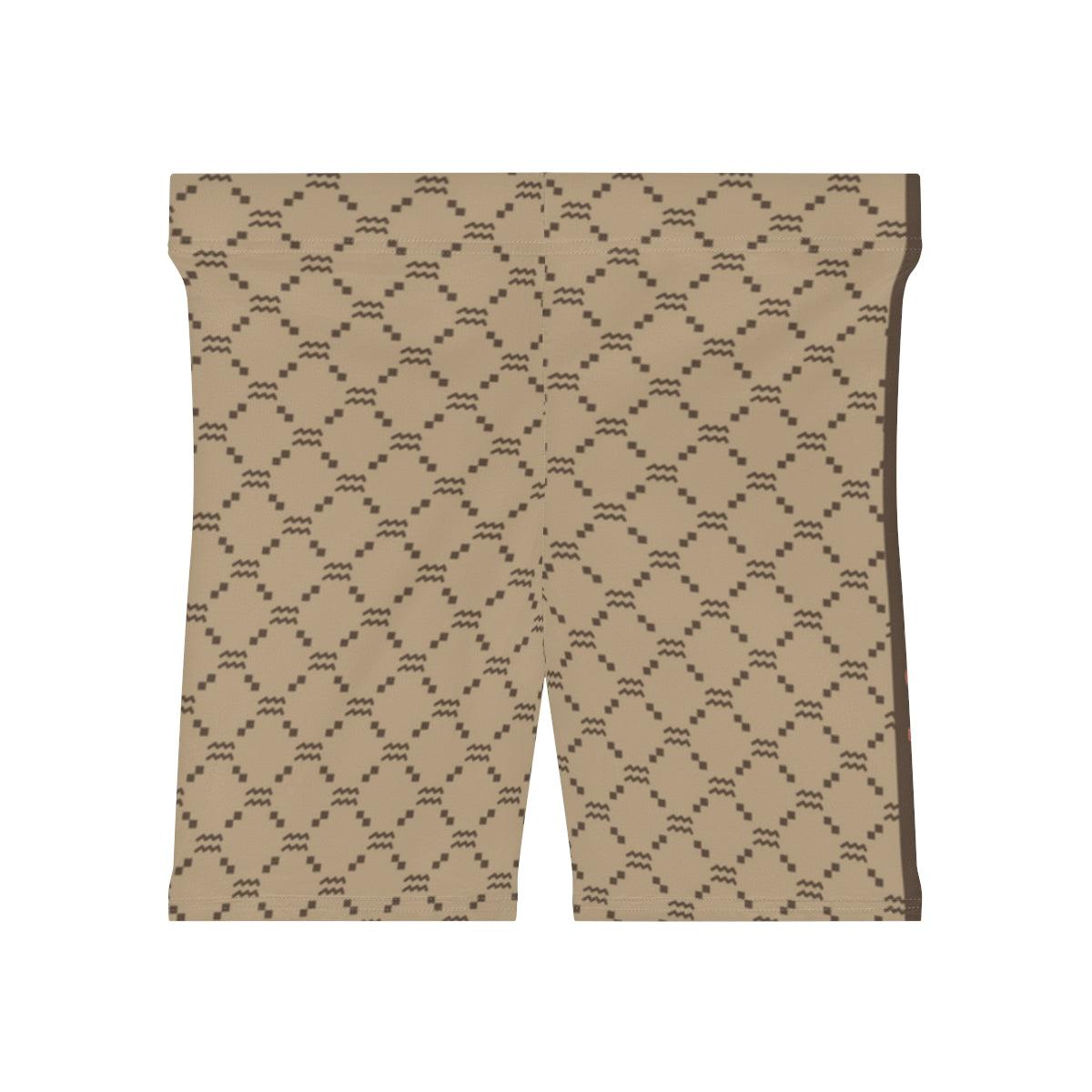 Aquarius G-Style Biker Shorts - Beige