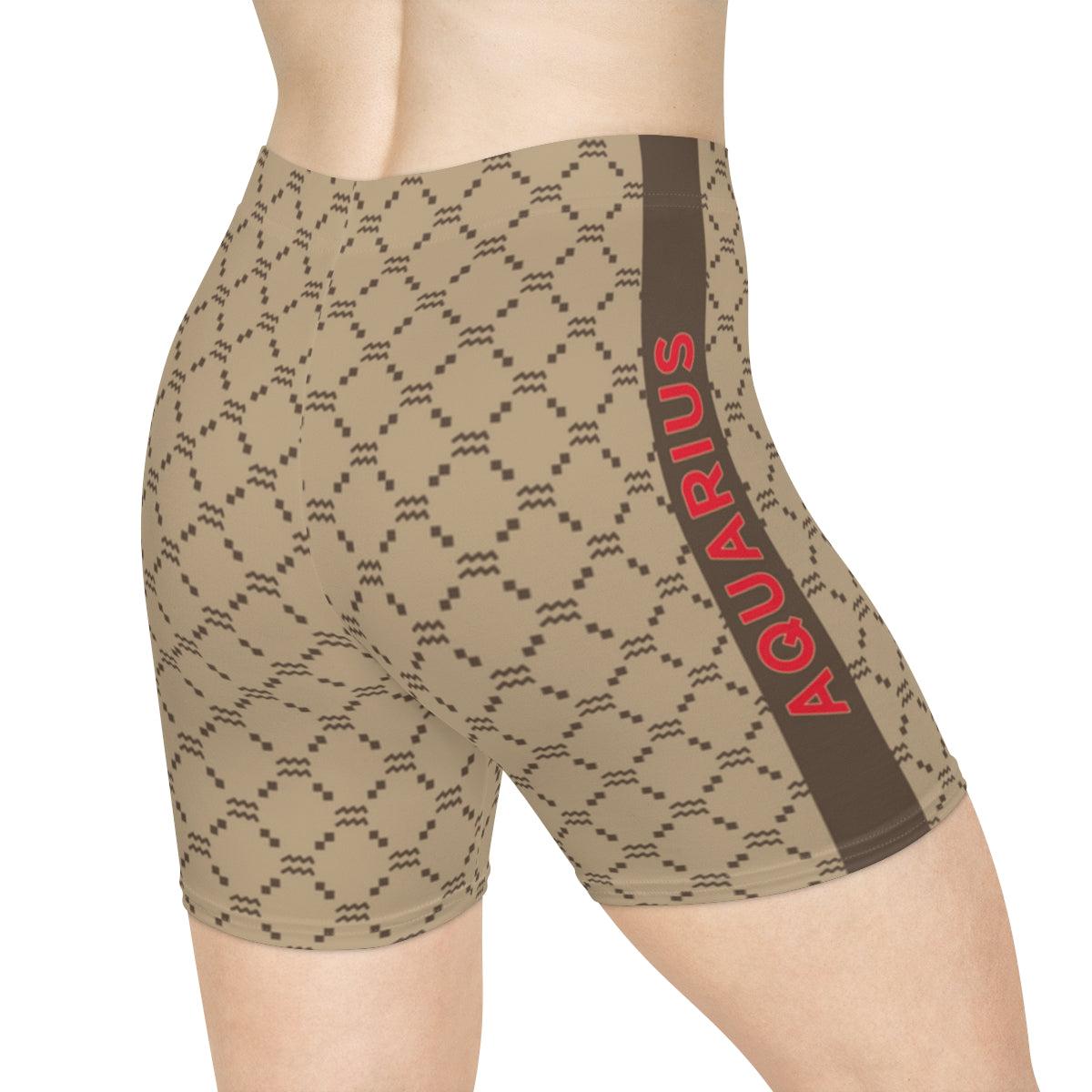 Aquarius G-Style Biker Shorts - Beige