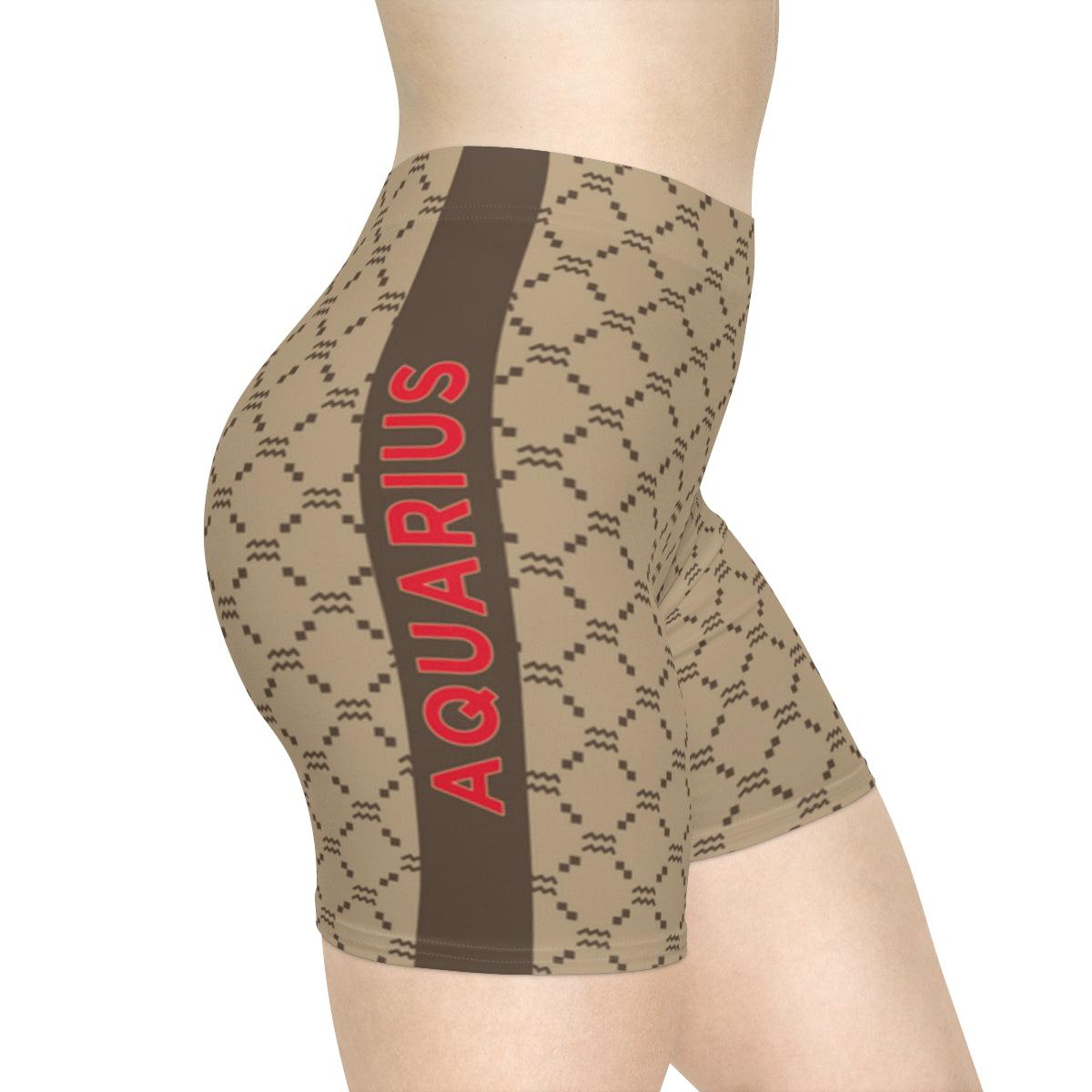 Aquarius G-Style Biker Shorts - Beige