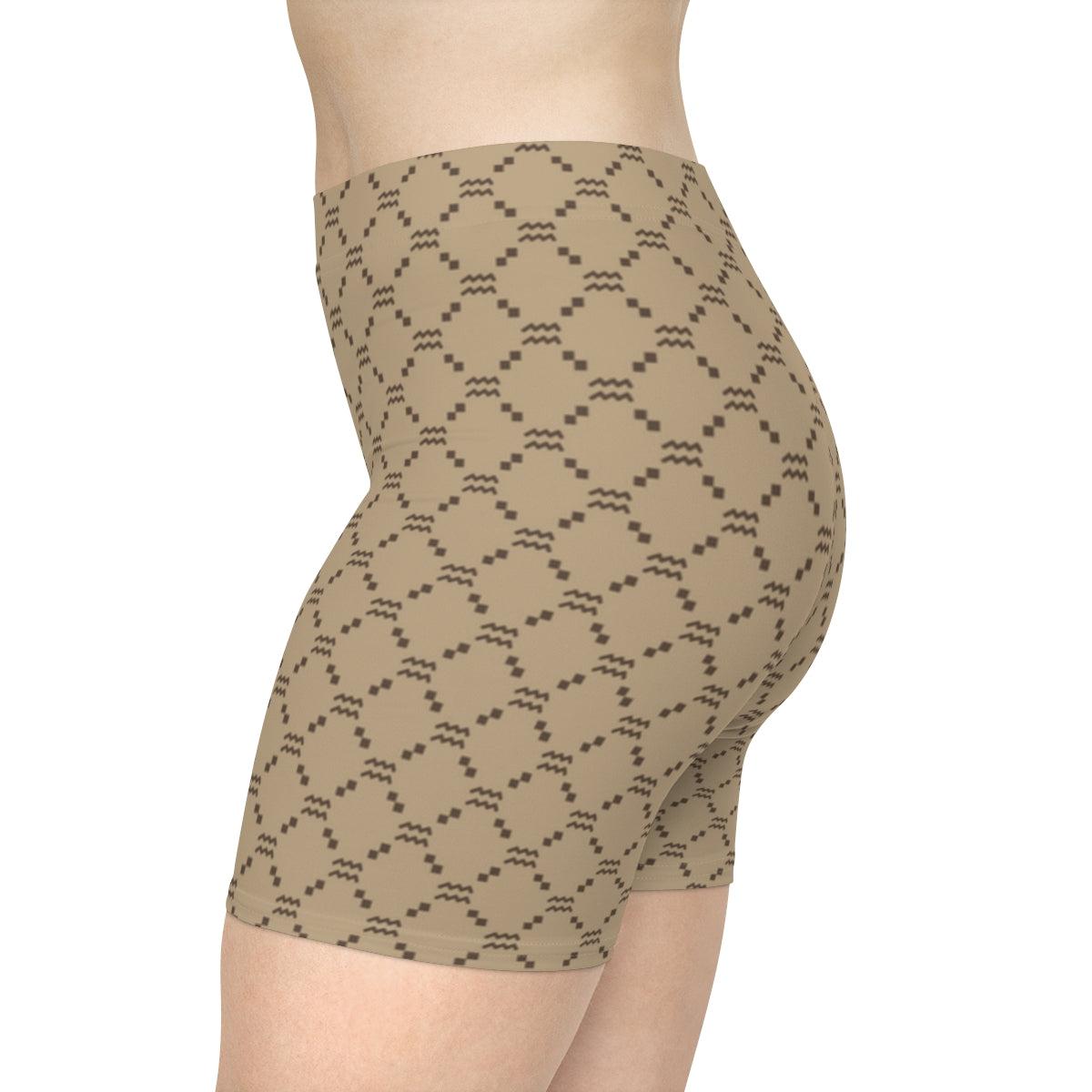 Aquarius G-Style Biker Shorts - Beige