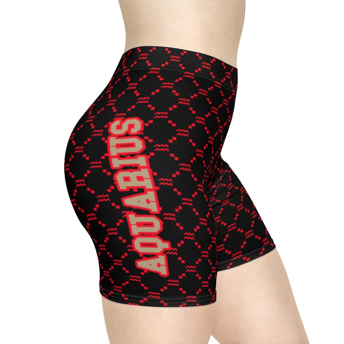 Aquarius G-Style Biker Shorts - Red