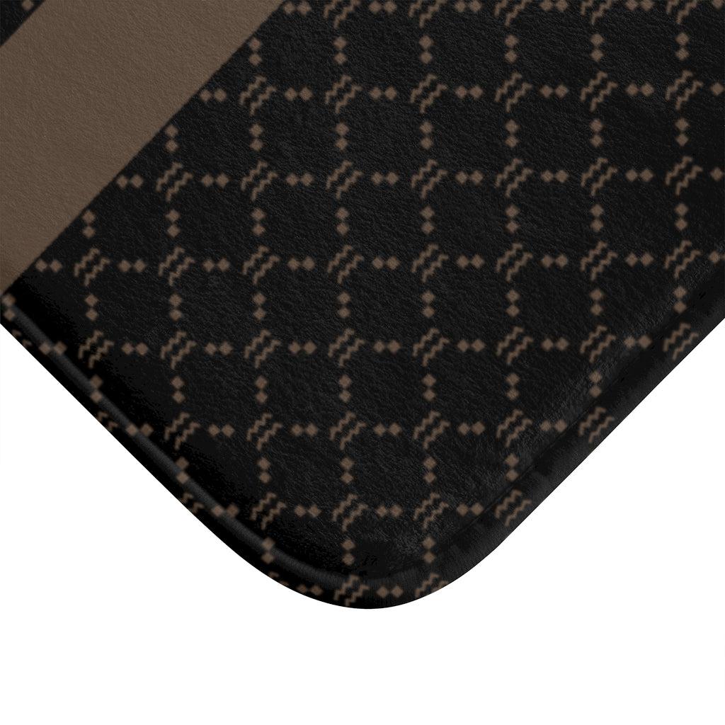 Aquarius G-Style Black Bath Mat