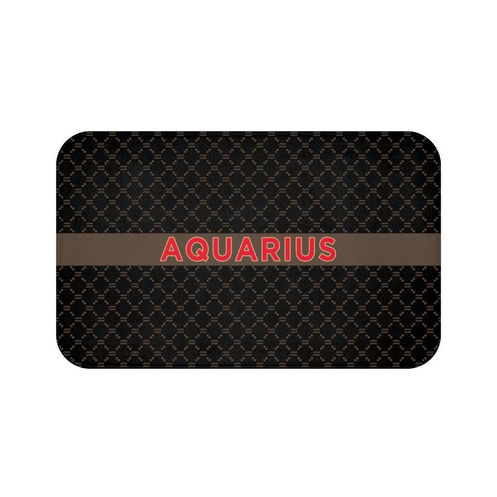 Aquarius G-Style Black Bath Mat