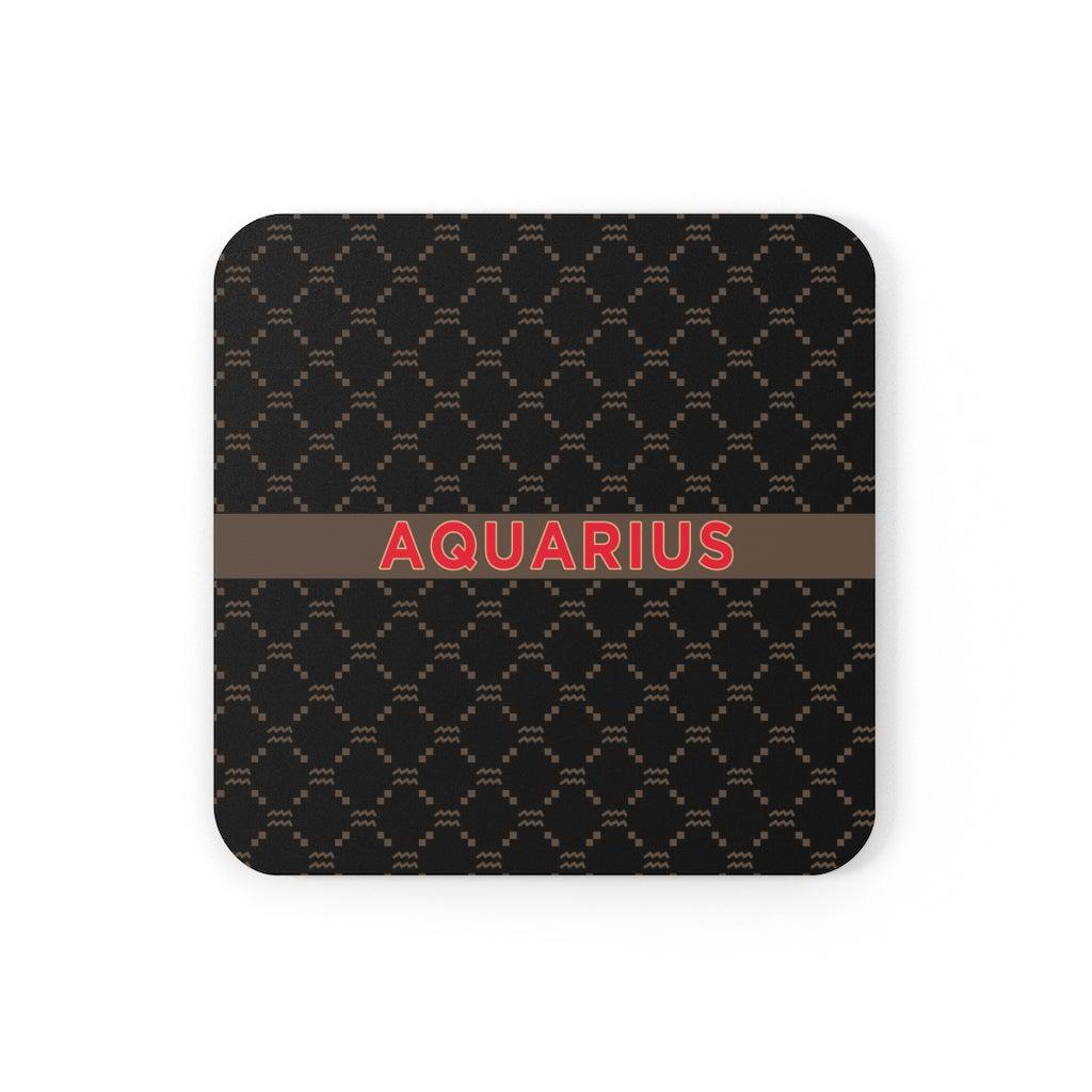 Aquarius G-Style Black Cork Coaster