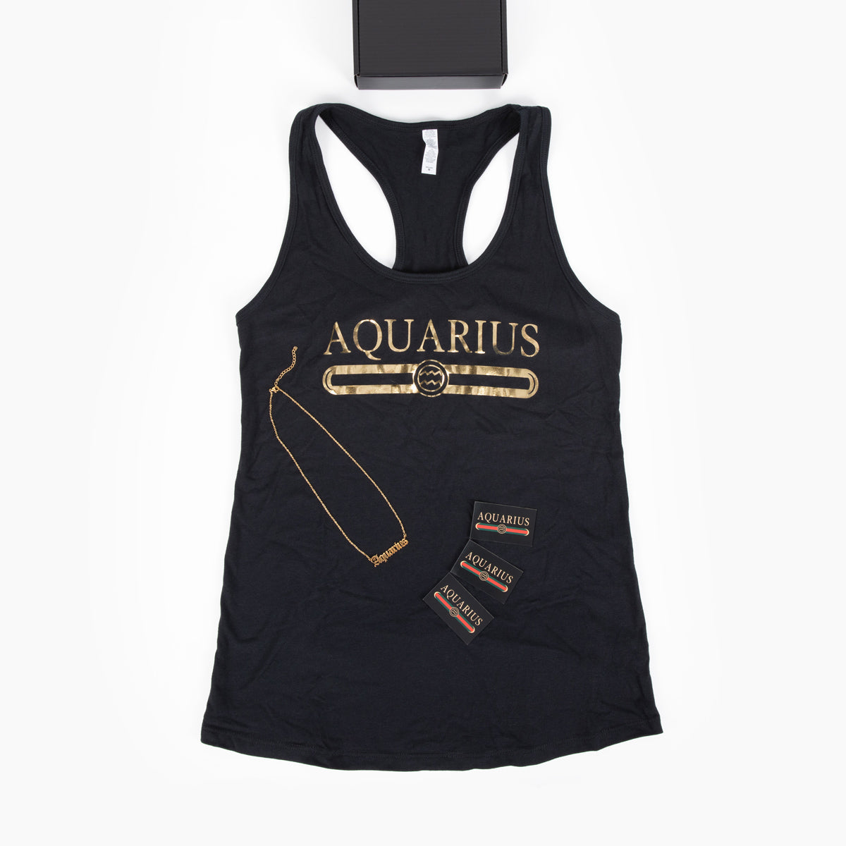 Aquarius Gold G-Girl Shirt &amp; Necklace Gift Set