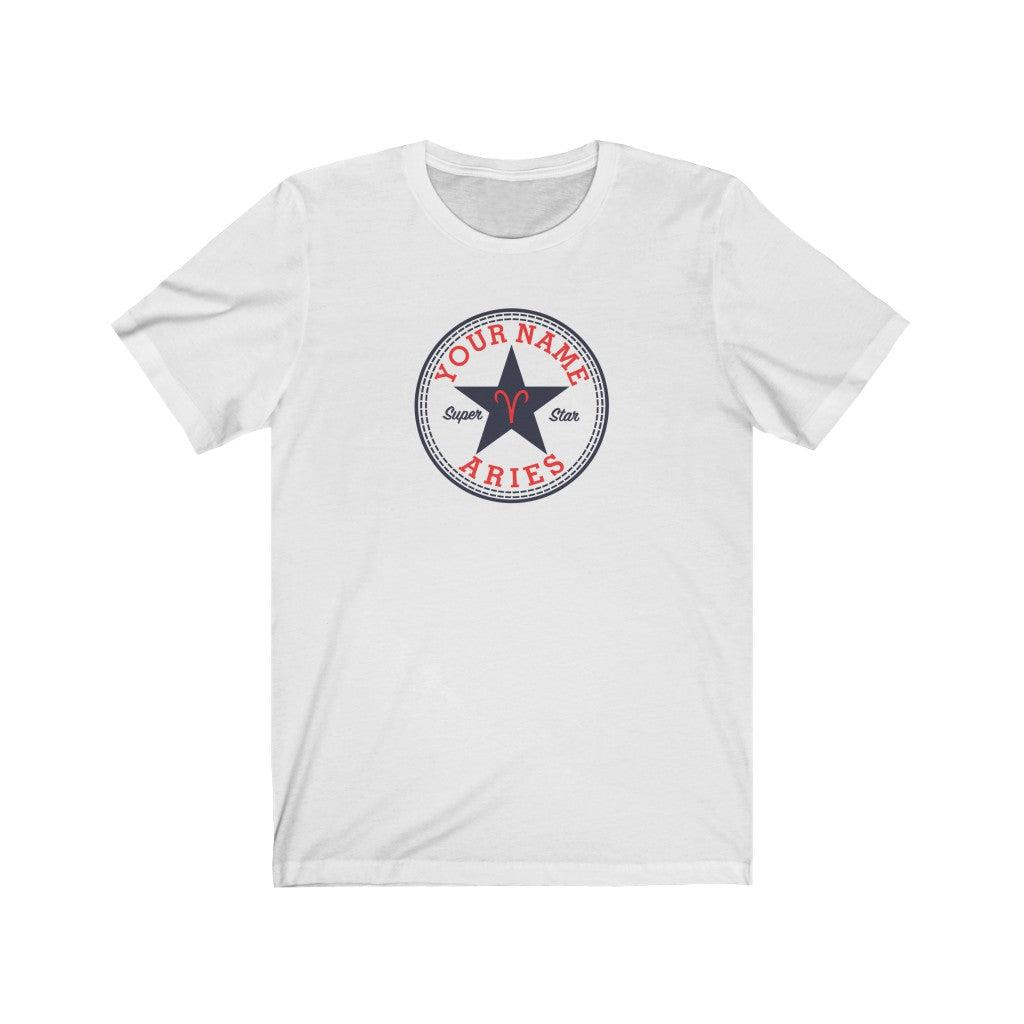 Aries Custom Star Shirt Zodiac Clothing for her Birthday