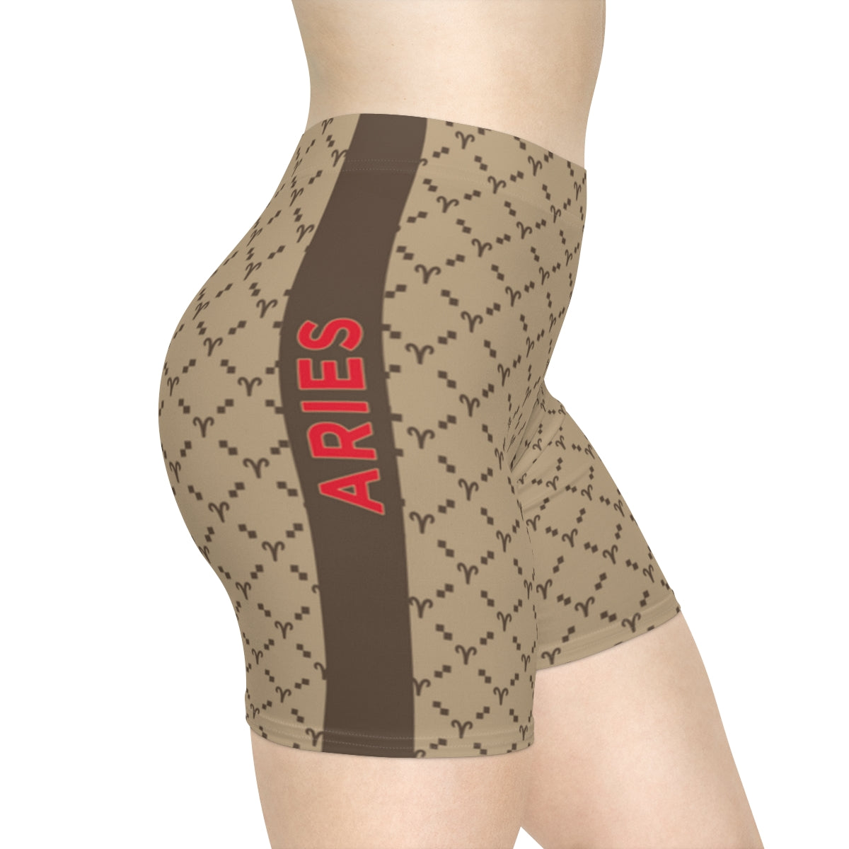 Aries G-Style Biker Shorts - Beige