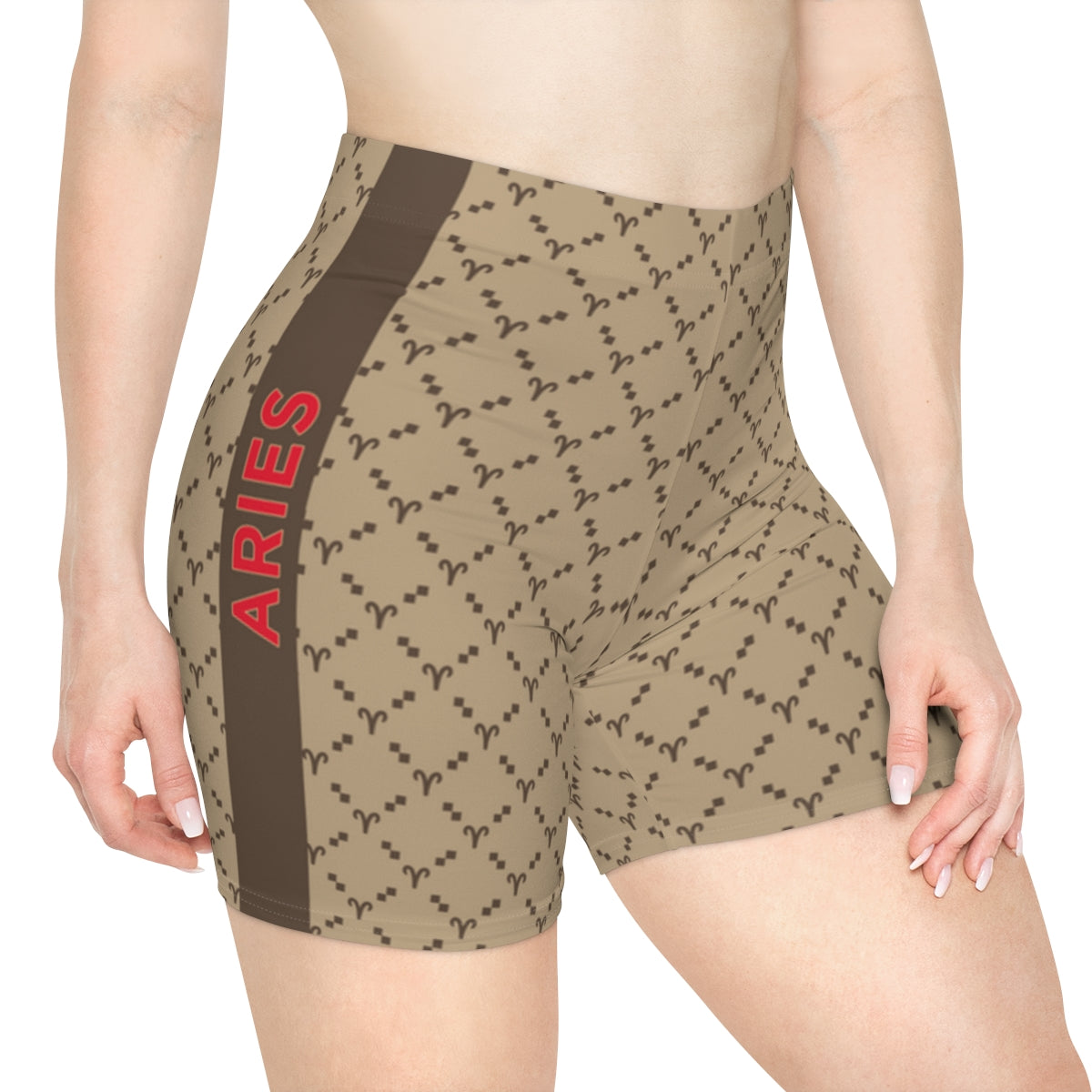 Aries G-Style Biker Shorts - Beige