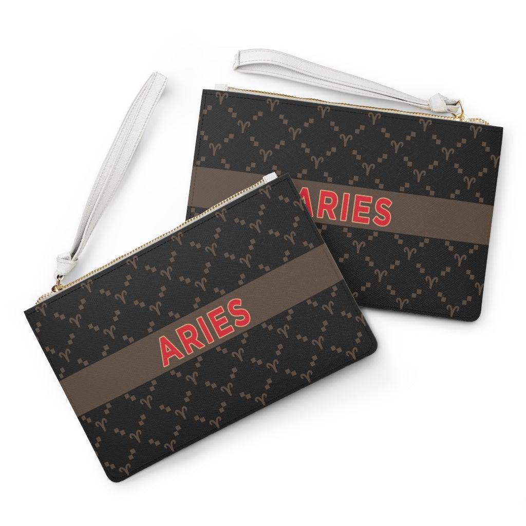 Aries G-Style Black Clutch Bag