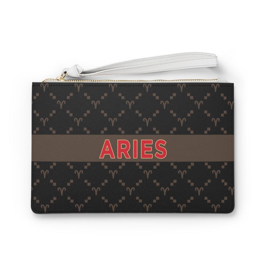 Aries G-Style Black Clutch Bag
