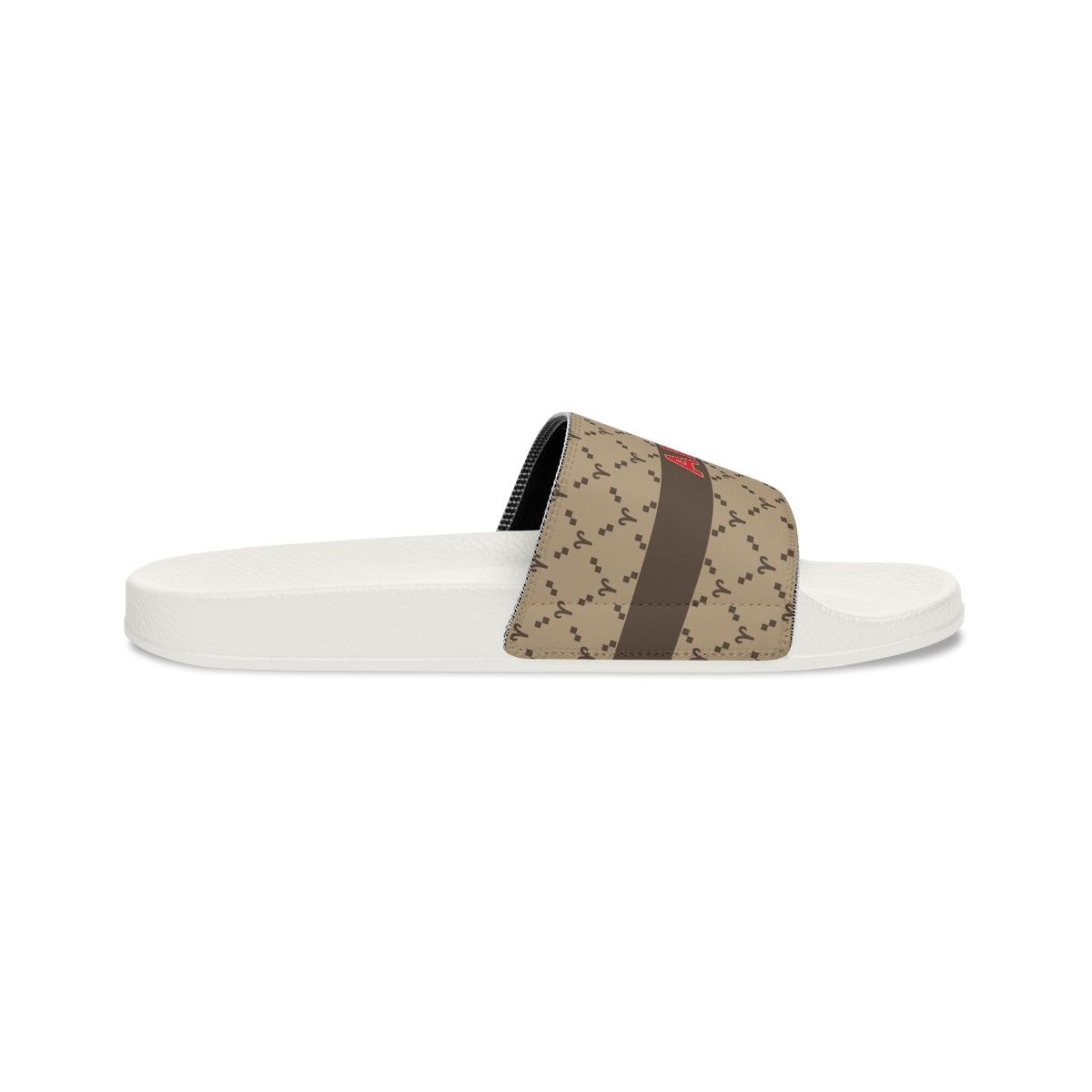 Aries G-Style Slide Sandals - Beige