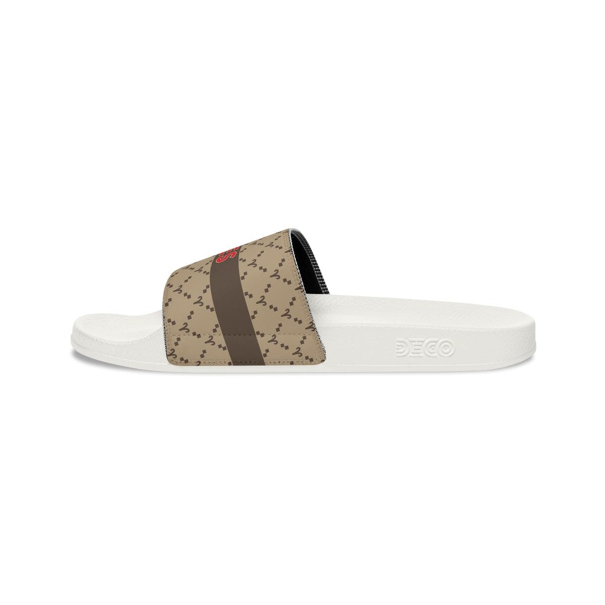 Aries G-Style Slide Sandals - Beige