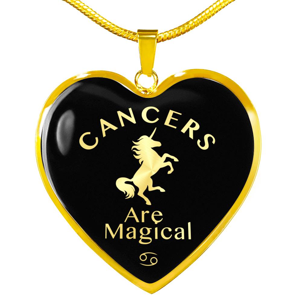 Cancer Are Magical Heart Necklace zodiac jewelry for her birthday outfit