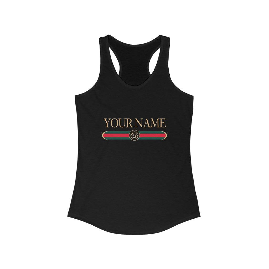 Cancer Custom G-Girl Tank Top-Black
