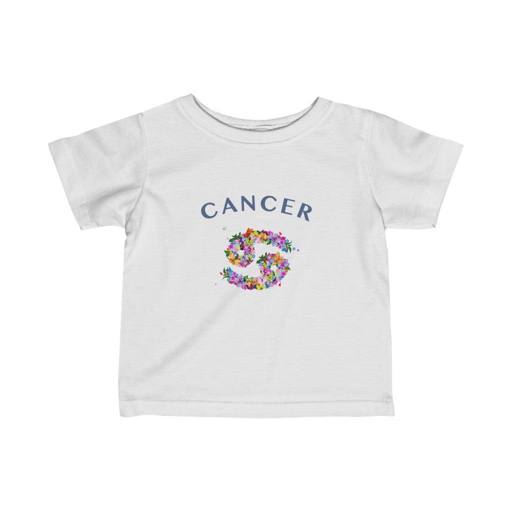 Cancer Floral Baby Tee