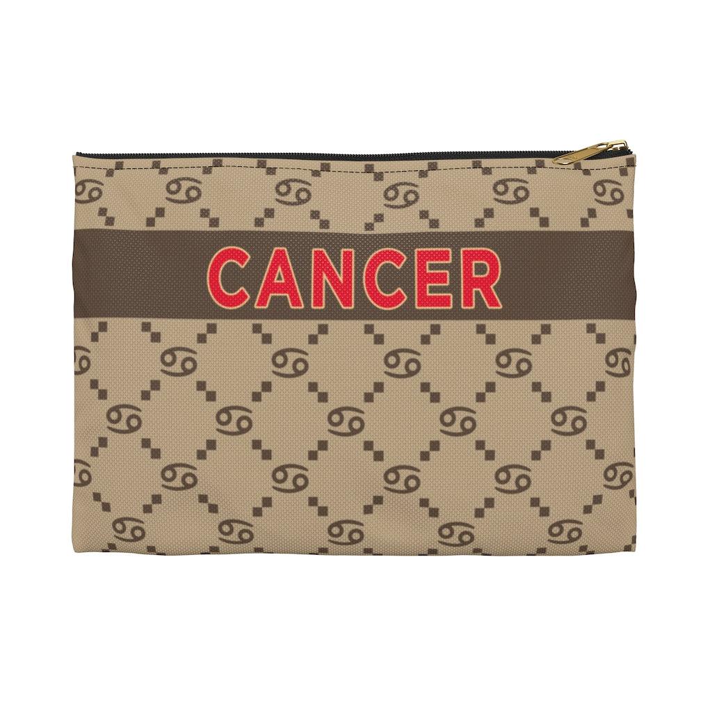 Cancer G-Style Beige Accessory Pouch