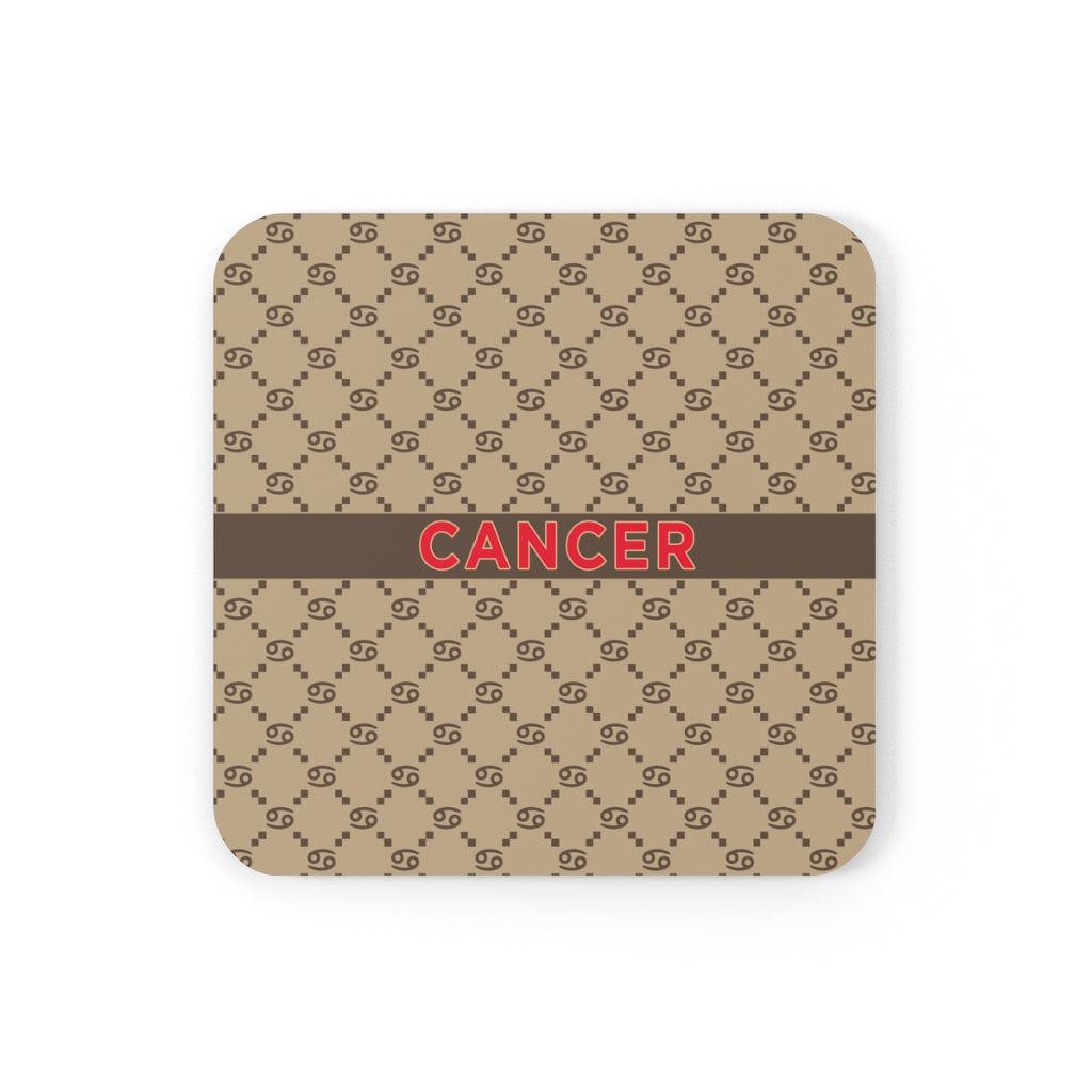 Cancer G-Style Beige Cork Coaster