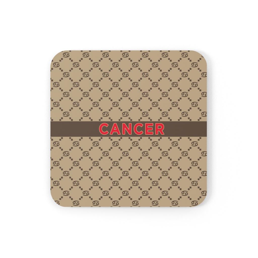 Cancer G-Style Beige Cork Coaster