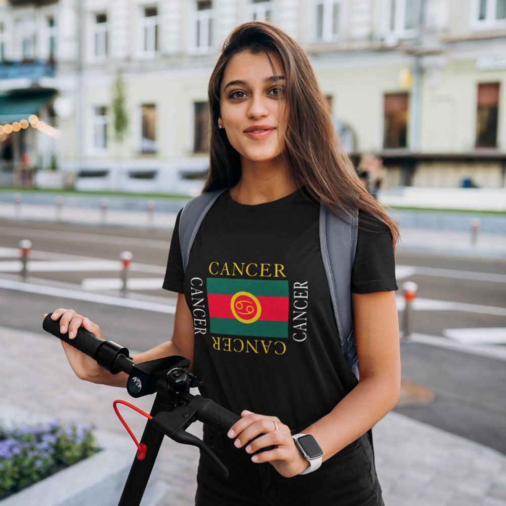 Cancer Zodiac Shirts for your Birthday Outfit. Black shirt double G-girl from Zodiac Gal