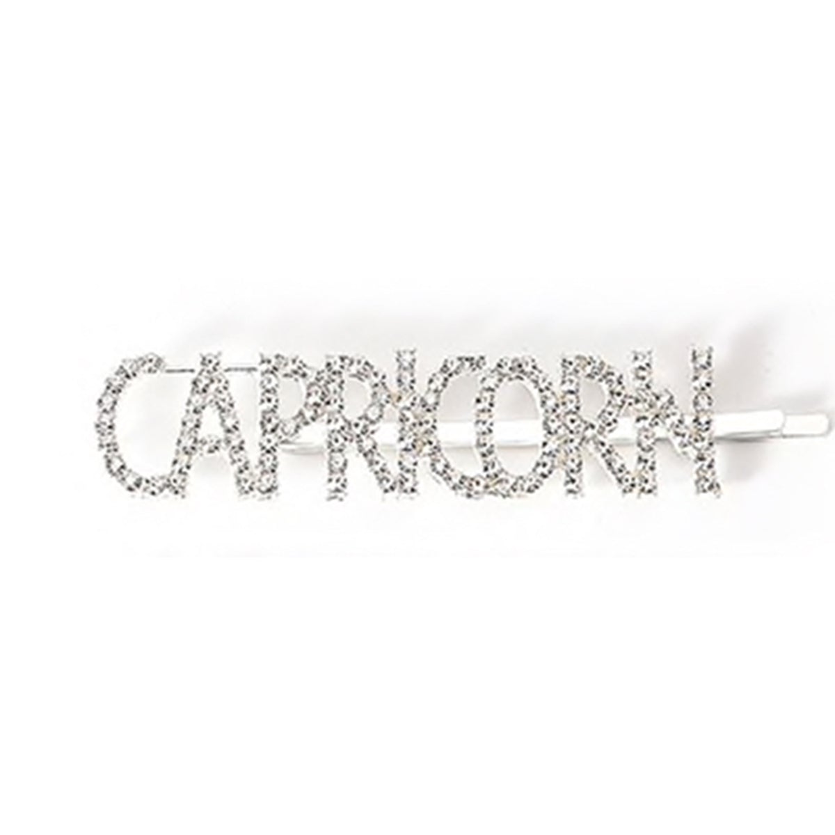 Capricorn Crystal Hair Clip zodiac jewelry for her birthday outfit
