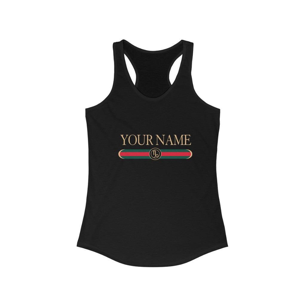 Capricorn Custom G-Girl Tank Top-Black