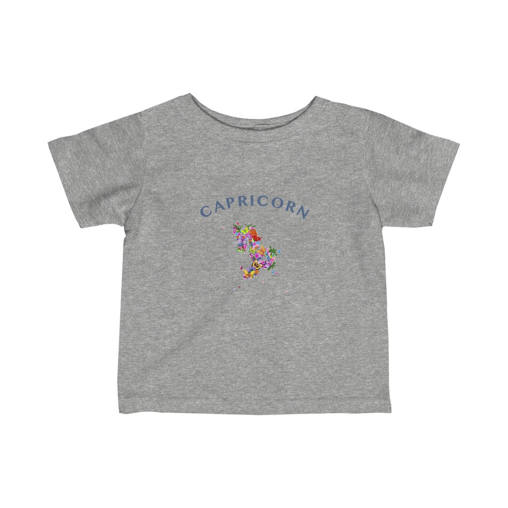 Capricorn Floral Baby Tee