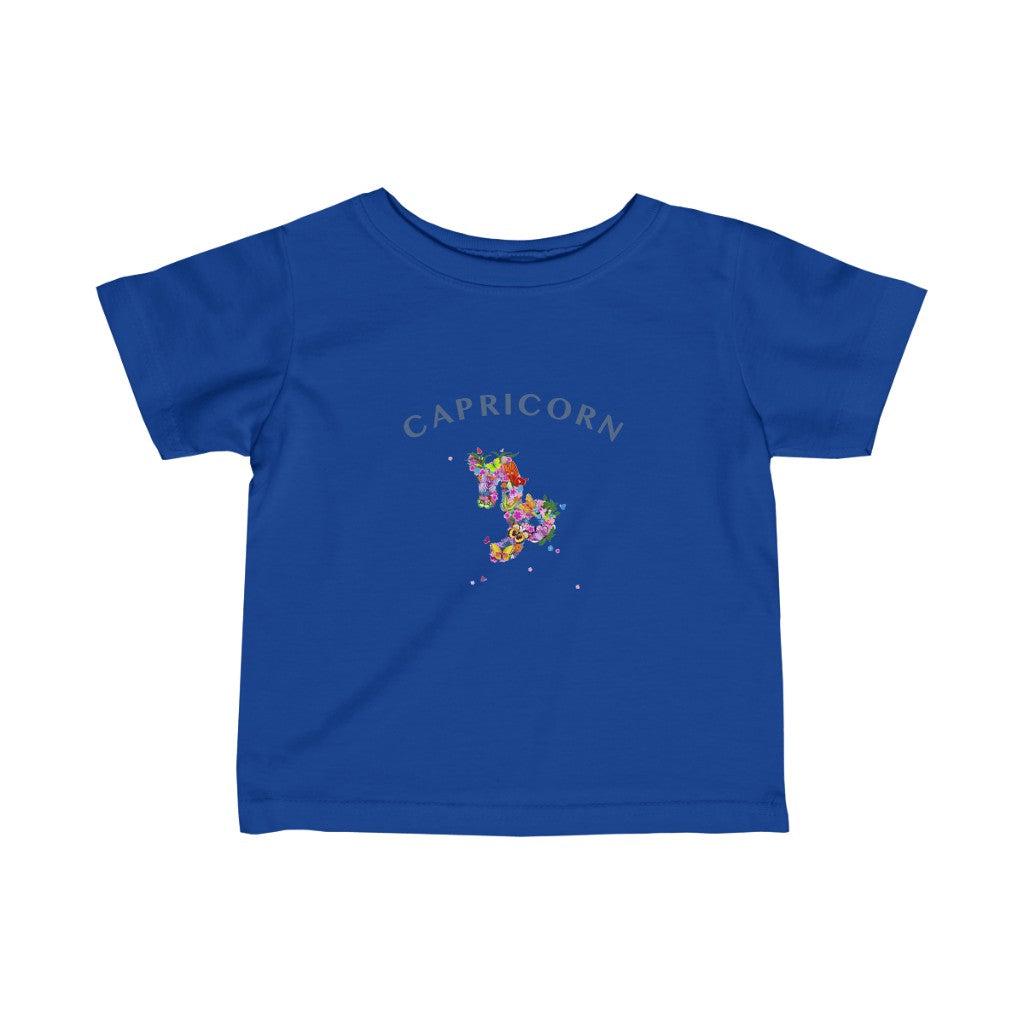Capricorn Floral Baby Tee