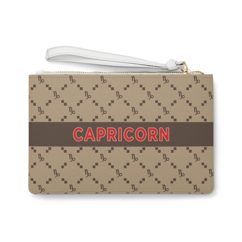 Capricorn G-Style Beige Clutch Bag