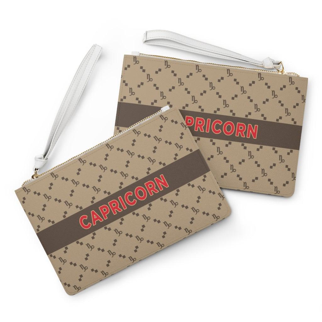 Capricorn G-Style Beige Clutch Bag