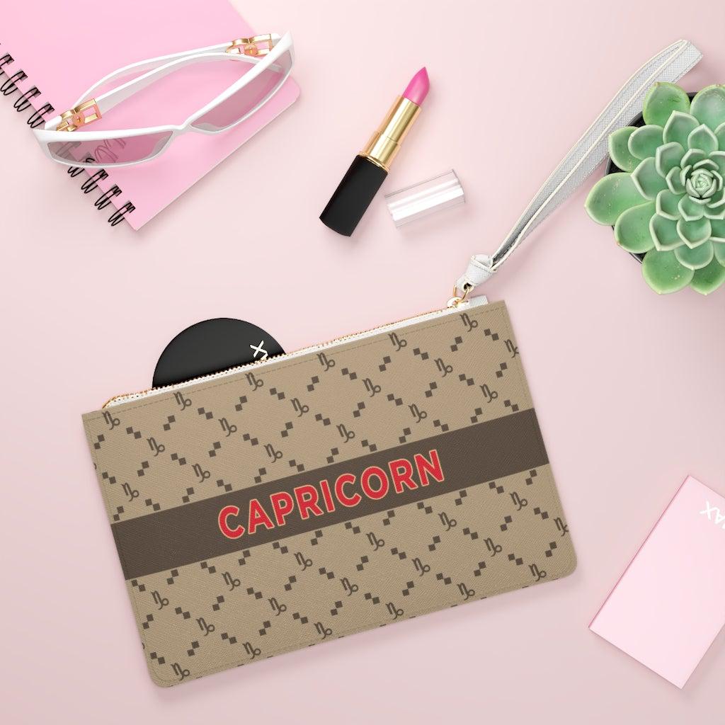 Capricorn G-Style Beige Clutch Bag