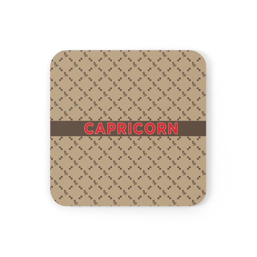 Capricorn G-Style Beige Cork Coaster