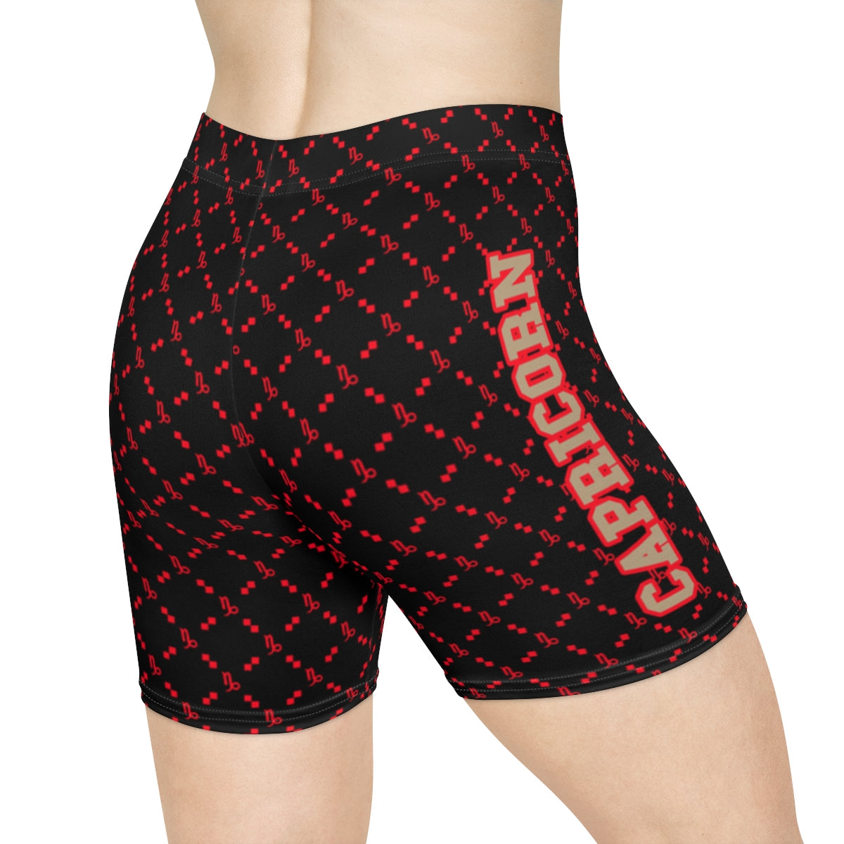 Capricorn G-Style Biker Shorts - Red