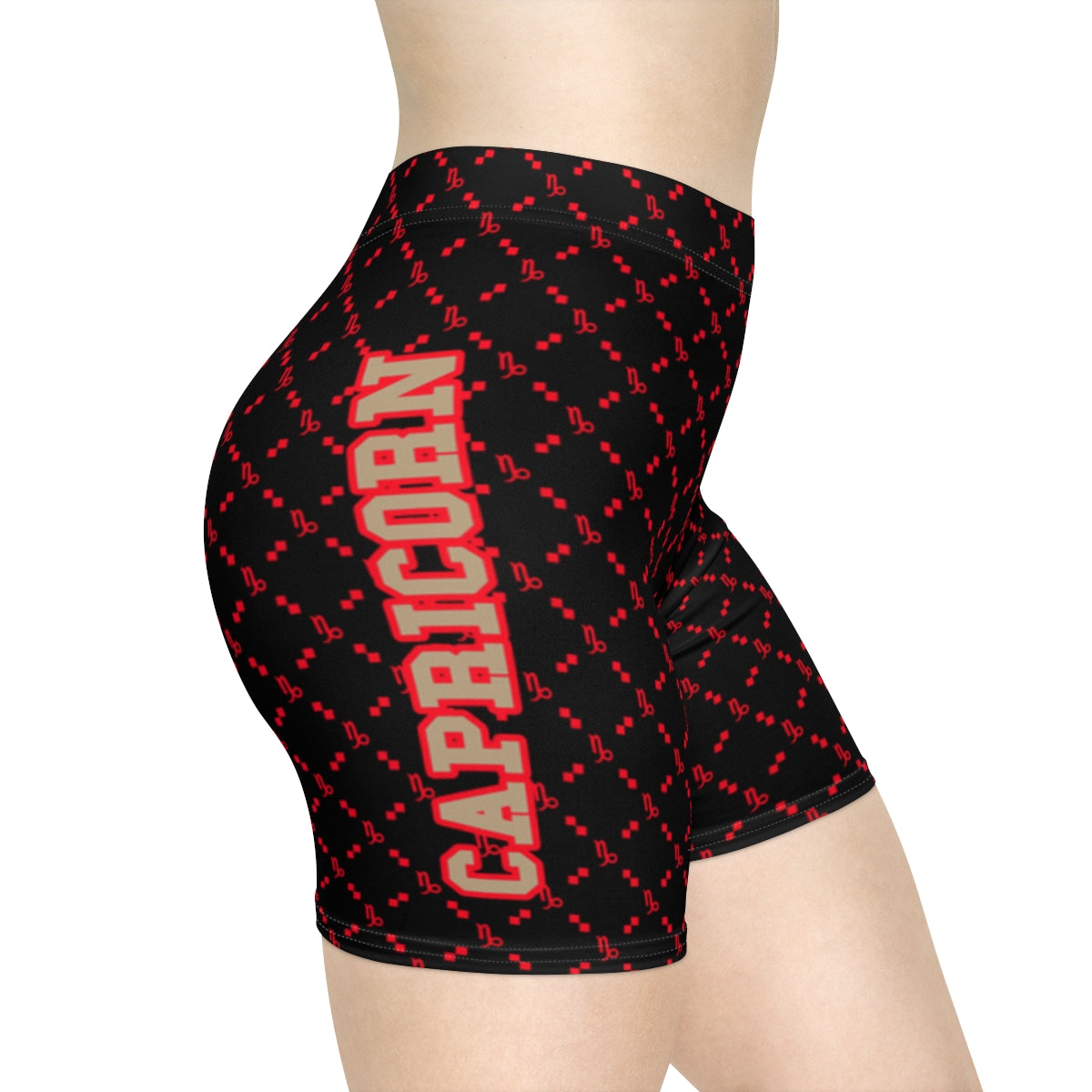 Capricorn G-Style Biker Shorts - Red