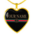 Gemini Custom G-Girl Heart Necklace