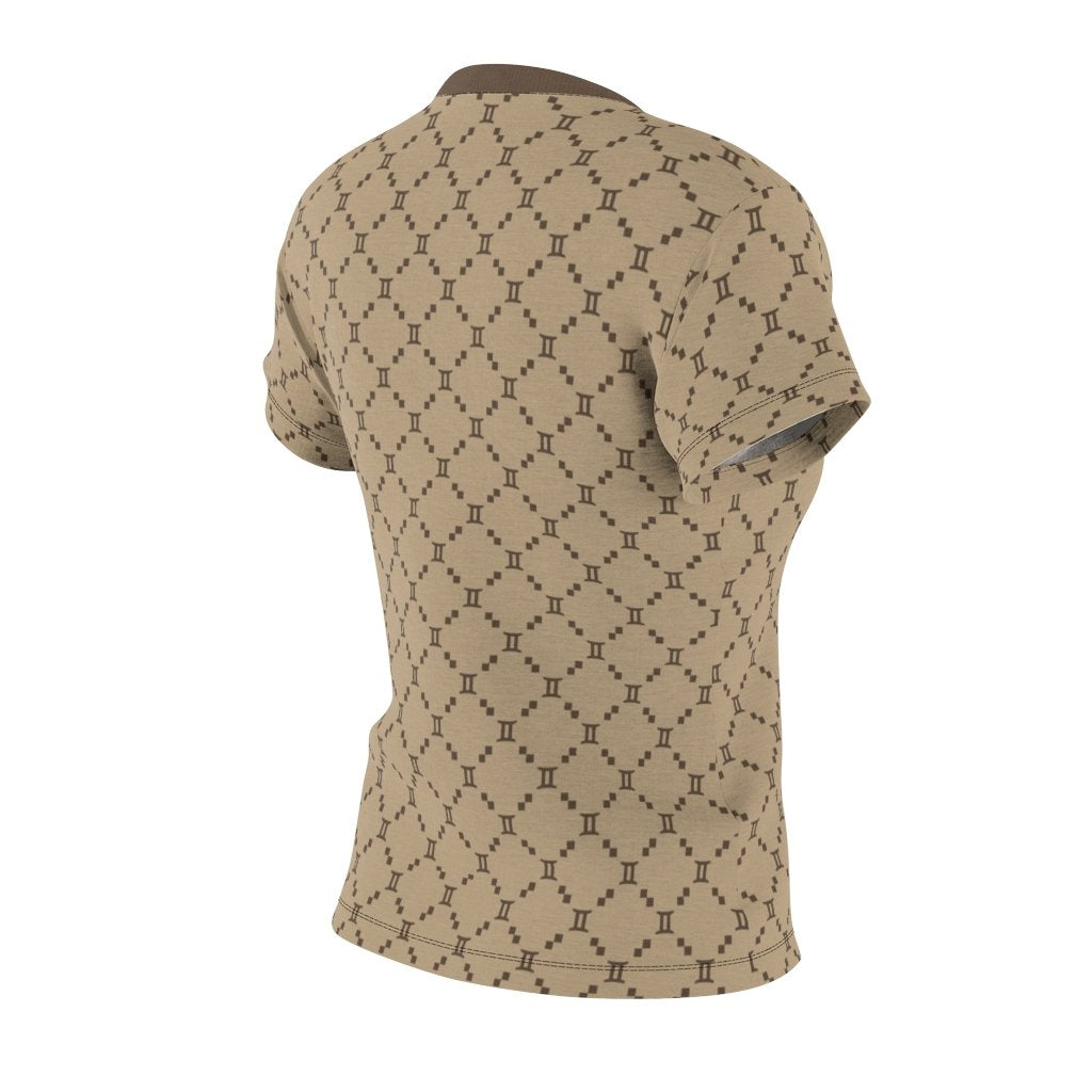 Gemini Shirt: Gemini G-Style Beige Shirt zodiac clothing for birthday outfit
